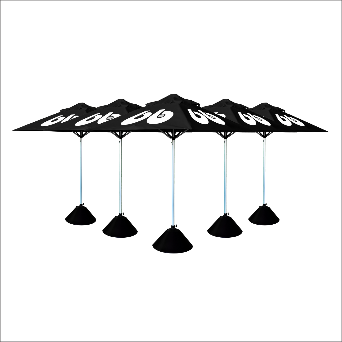 Budget Branding Custom Printed Branded Umbrella Combo